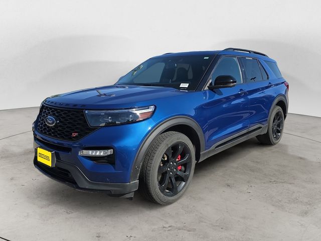 Blue Metallic 2021 Ford Explorer SUV / Crossover All-Wheel Drive Automatic