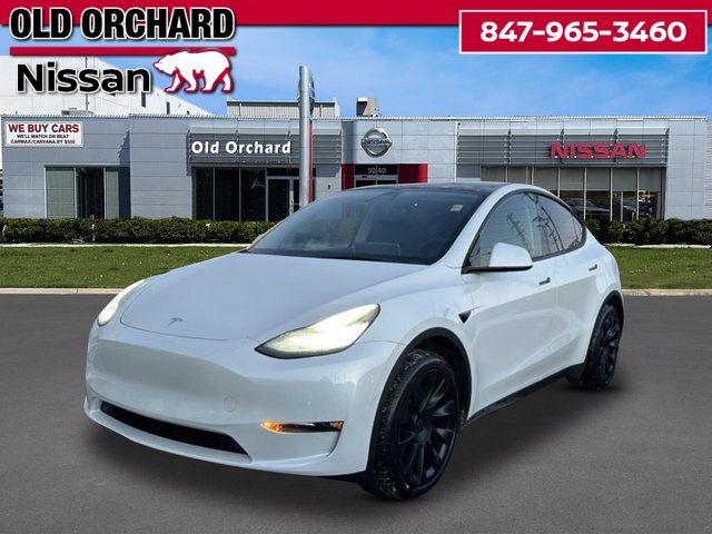 White 2022 Tesla Model Y Long Range AWD SUV / Crossover All-Wheel Drive 1-Speed Automatic