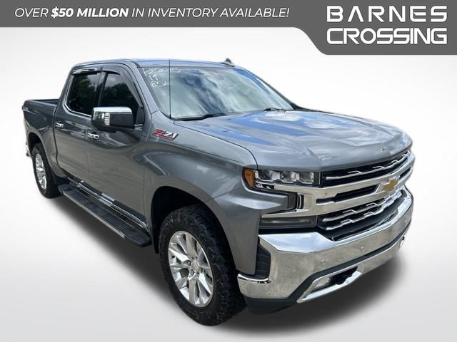 Gray (Satin Steel Metallic) 2019 Chevrolet Silverado 1500 Pickup Truck Four-Wheel Drive 8-Speed Automatic