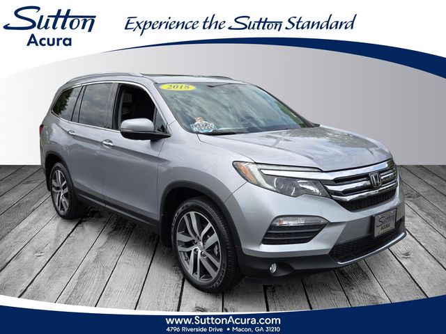 Lunar Silver Metallic 2018 Honda Pilot Elite AWD SUV / Crossover All-Wheel Drive 9-Speed Automatic