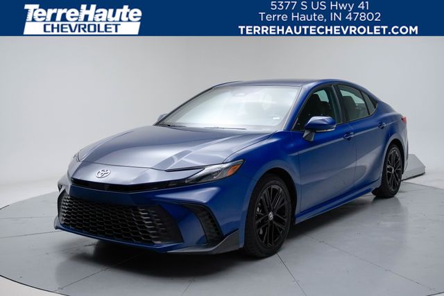 Blue 2025 Toyota Camry Sedan Front-Wheel Drive Continuously Variable Transmission