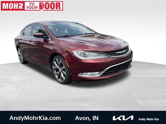 Velvet Red Pearlcoat 2015 Chrysler 200 C Sedan AWD Sedan All-Wheel Drive 9-Speed Automatic