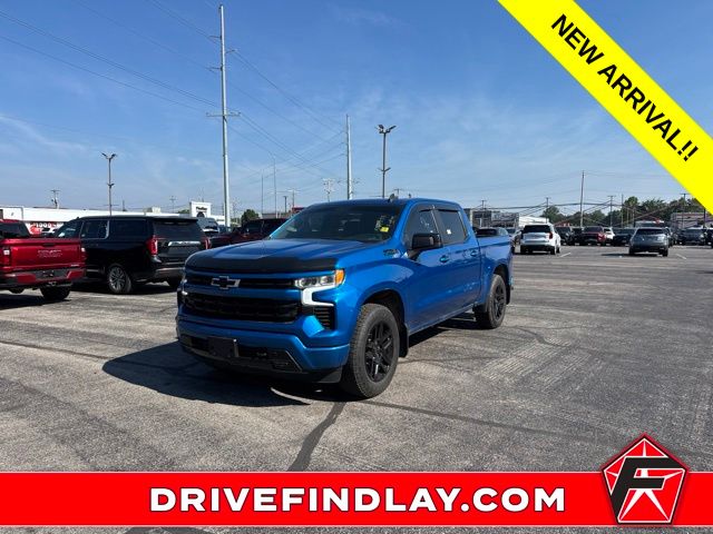Glacier Blue Metallic 2022 Chevrolet Silverado 1500 Pickup Truck Four-Wheel Drive Automatic