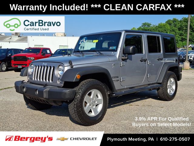 Billet Silver Metallic Clearcoat 2018 Jeep Wrangler SUV / Crossover Four-Wheel Drive 5-Speed Automatic