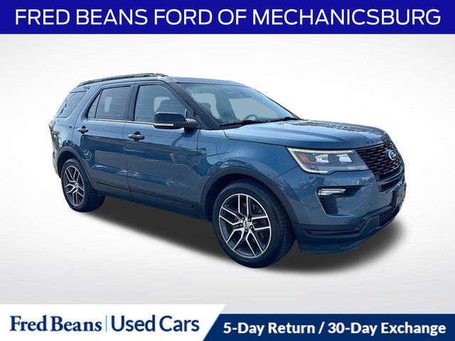 Blue Metallic 2018 Ford Explorer Sport AWD SUV / Crossover All-Wheel Drive 6-Speed Automatic