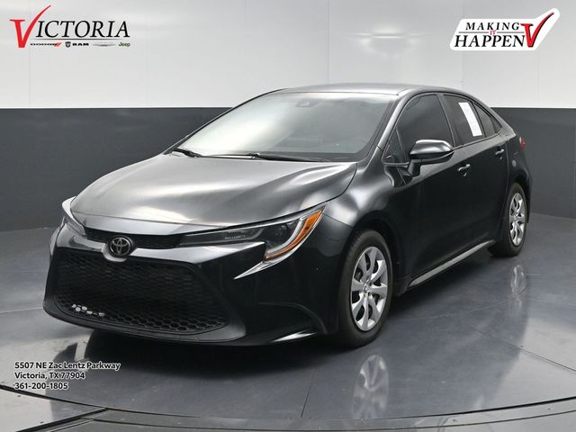 Black Sand Pearl 2020 Toyota Corolla LE FWD Sedan Front-Wheel Drive Continuously Variable Transmission