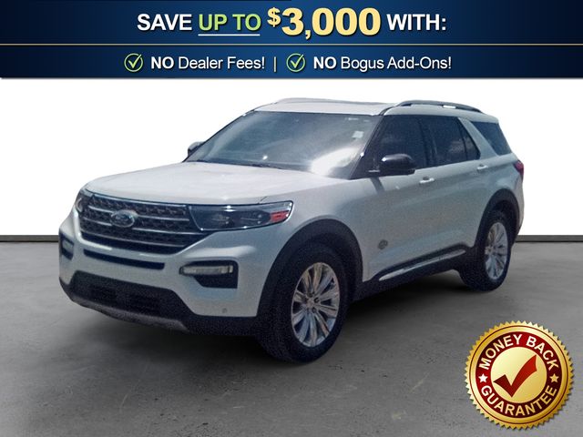 White Metallic 2022 Ford Explorer SUV / Crossover All-Wheel Drive Automatic