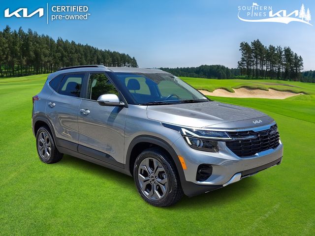 Steel Gray 2024 Kia Seltos SUV / Crossover All-Wheel Drive Continuously Variable Transmission