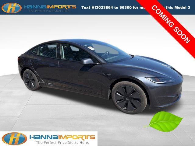 Stealth Gray 2025 Tesla Model 3 Long Range RWD Sedan Rear-Wheel Drive 1-Speed Automatic