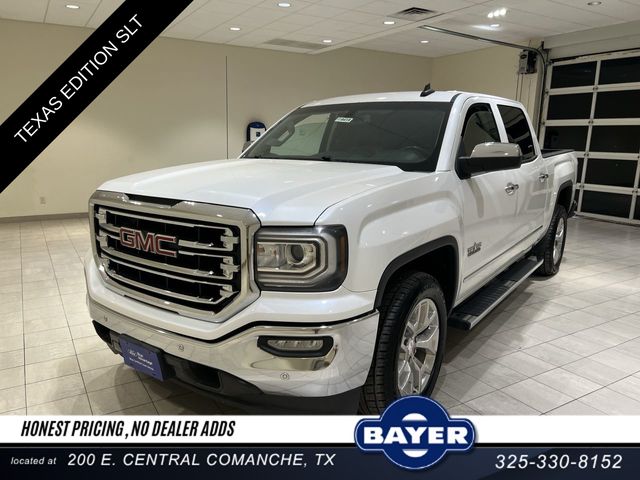White Frost Tricoat 2017 GMC Sierra 1500 SLT Crew Cab Pickup Truck 4X2 6-Speed Automatic Overdrive