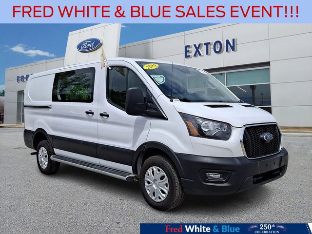 Oxford White 2024 Ford Transit Cargo Van Rear-Wheel Drive