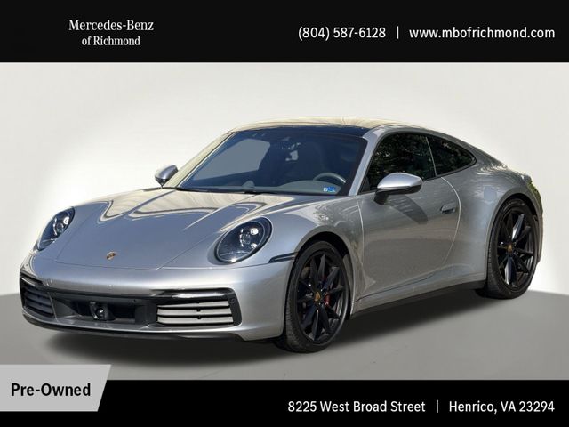 GT Silver Metallic 2024 Porsche 911 Coupe All-Wheel Drive 8-Speed Automatic
