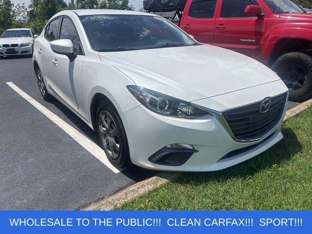 Snowflake White Pearl 2015 Mazda MAZDA3 i Sport Sedan Front-Wheel Drive 6-Speed Automatic