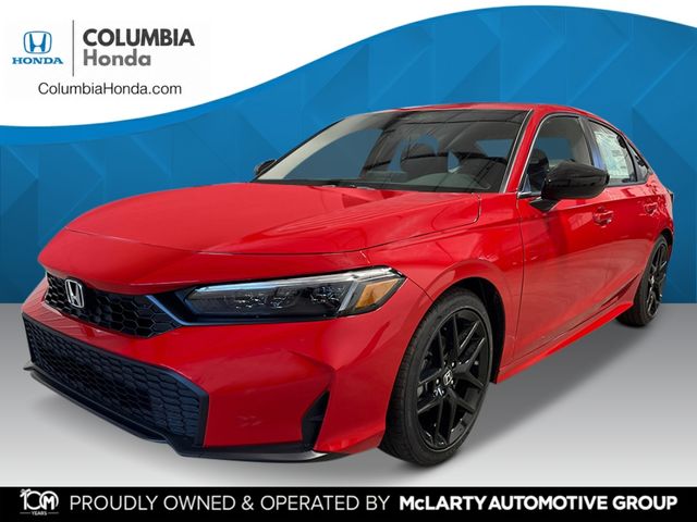 Rallye Red 2026 Honda Civic Sedan Front-Wheel Drive Continuously Variable Transmission