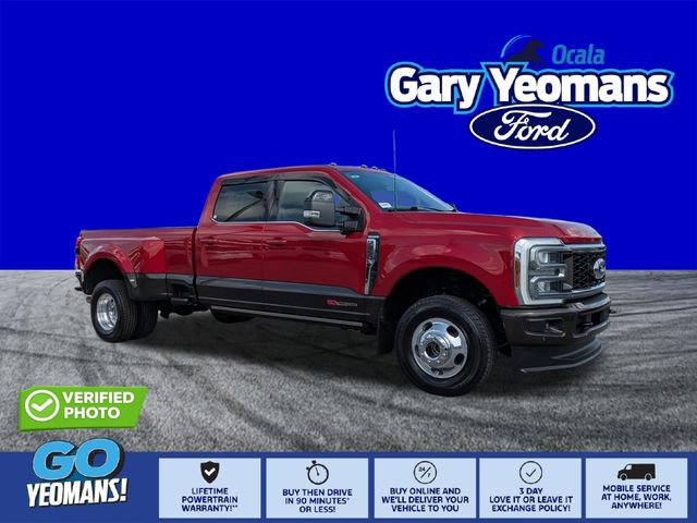 Rapid Red Metallic Tinted Clearcoat 2024 Ford F-350 Super Duty Pickup Truck Four-Wheel Drive Automatic