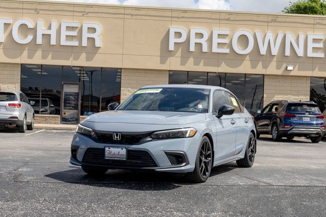 Gray Pearl 2024 Honda Civic Hatchback Sport FWD Hatchback Front-Wheel Drive Automatic