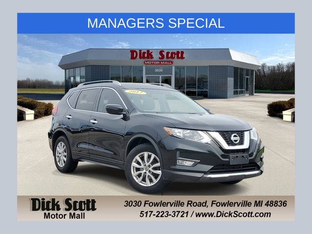 Black 2017 Nissan Rogue SUV / Crossover Front-Wheel Drive Continuously Variable Transmission