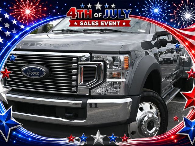 Gray Metallic 2022 Ford F-450 Super Duty Pickup Truck Four-Wheel Drive Automatic