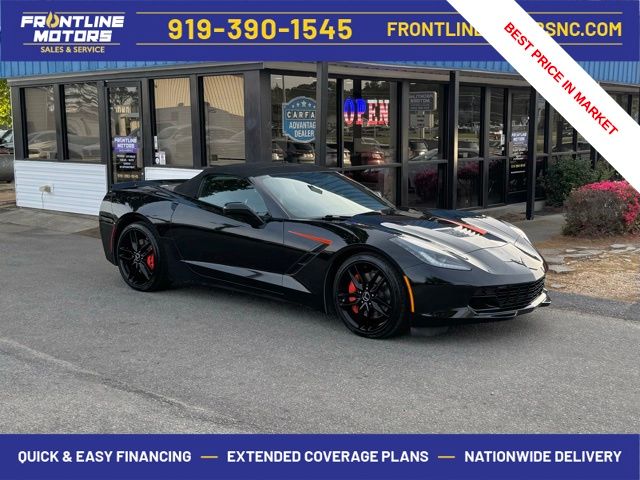 Black 2014 Chevrolet Corvette Stingray Z51 1LT Convertible RWD Convertible Rear-Wheel Drive 6-Speed Automatic