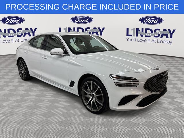 Alta White 2024 Genesis G70 2.5T Standard RWD Sedan Rear-Wheel Drive 8-Speed Automatic