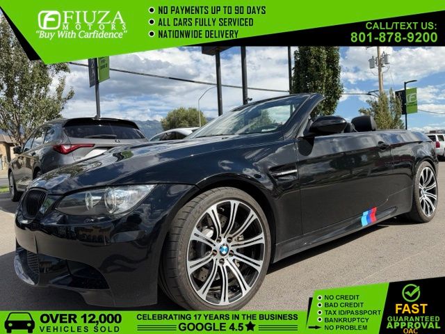Jet Black 2009 BMW M3 Convertible Rear-Wheel Drive 7-Speed Automatic