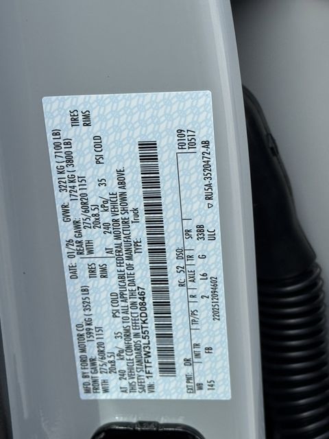 New 2026 White Ford XLT image 21