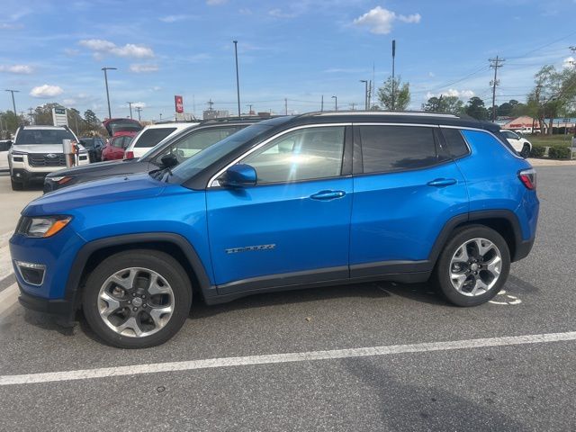 Laser Blue Pearlcoat 2019 Jeep Compass Limited FWD SUV / Crossover Front-Wheel Drive 6-Speed Automatic
