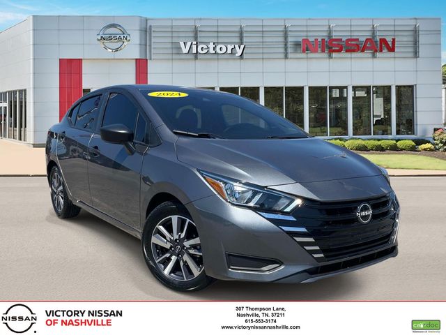 Gray (Gun Metallic) 2024 Nissan Versa S FWD Sedan Front-Wheel Drive Continuously Variable Transmission