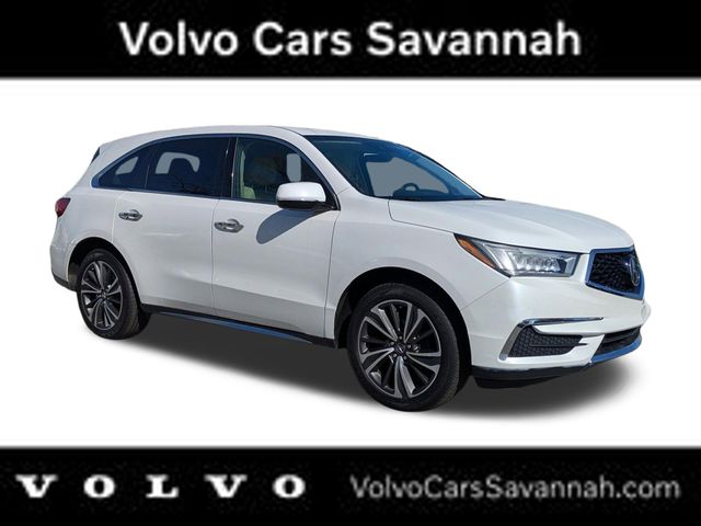Platinum White Pearl 2020 Acura MDX FWD with Technology Package SUV / Crossover Front-Wheel Drive 9-Speed Automatic