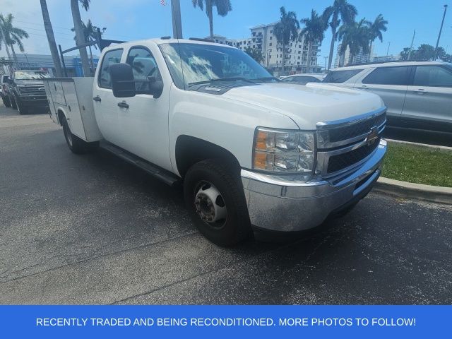 Summit White 2012 Chevrolet Silverado 3500HD Work Truck Crew Cab LB RWD Pickup Truck 4X2 6-Speed Automatic