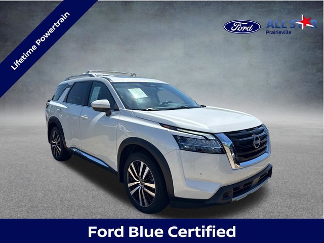 Pearl White Tricoat 2024 Nissan Pathfinder Platinum 4WD SUV / Crossover All-Wheel Drive 9-Speed Automatic