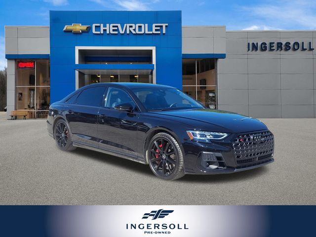 Black Crystal 2024 Audi S8 4.0T quattro Sedan All-Wheel Drive 8-Speed Automatic