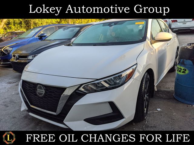 White (Fresh Powder) 2021 Nissan Sentra SV FWD Sedan Front-Wheel Drive Continuously Variable Transmission