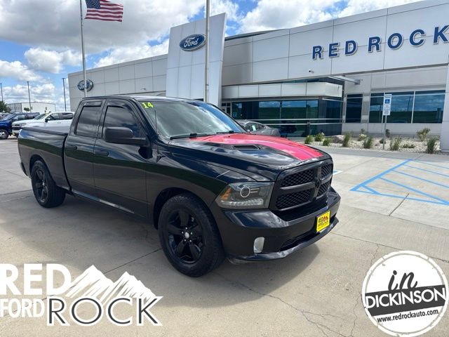 Black Clearcoat 2014 RAM 1500 Pickup Truck Four-Wheel Drive 6-Speed Automatic