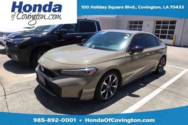 Brown (Beige) 2025 Honda Civic Hybrid Sport Touring Hatchback FWD Hatchback Front-Wheel Drive Continuously Variable Transmission