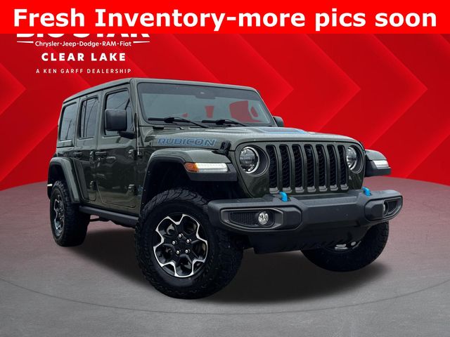 2023 Jeep Wrangler Rubicon 4xe Green at North Houston Mitsubishi