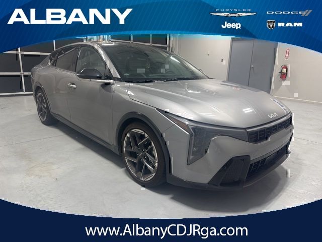 Steel Gray 2025 Kia K4 GT-Line FWD Sedan Front-Wheel Drive Continuously Variable Transmission