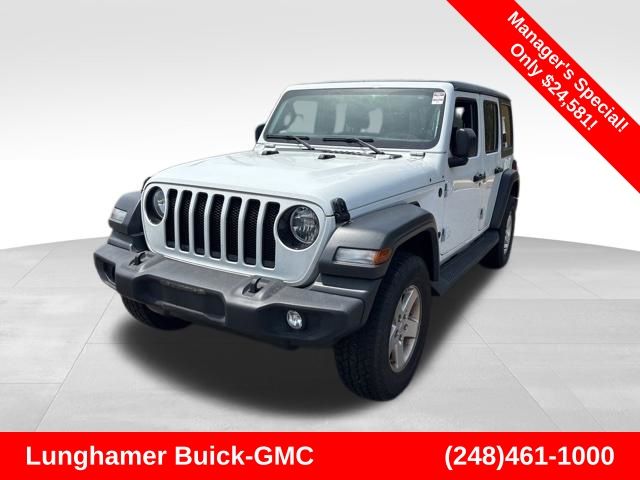 Bright White Clearcoat 2022 Jeep Wrangler SUV / Crossover Four-Wheel Drive 8-Speed Automatic