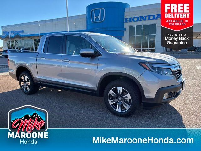 Silver 2019 Honda Ridgeline Pickup Truck All-Wheel Drive 6-Speed Automatic
