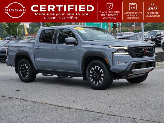 Boulder Gray Pearl 2023 Nissan Frontier Pickup Truck Four-Wheel Drive 9-Speed Automatic