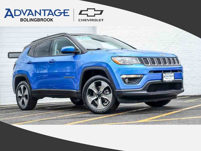 Laser Blue Pearlcoat 2018 Jeep Compass Latitude 4WD SUV / Crossover Four-Wheel Drive 9-Speed Automatic