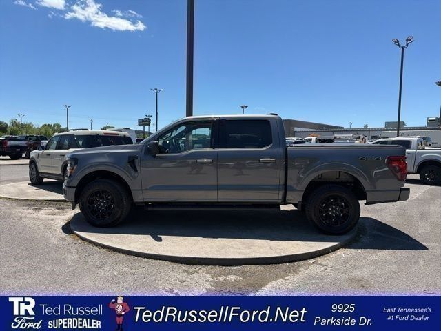 Gray Metallic 2024 Ford F-150 XLT SuperCrew 4WD Pickup Truck Four-Wheel Drive Automatic