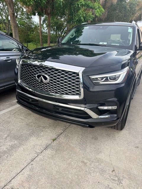 Black Obsidian 2021 INFINITI QX80 SUV / Crossover Rear-Wheel Drive 7-Speed Automatic