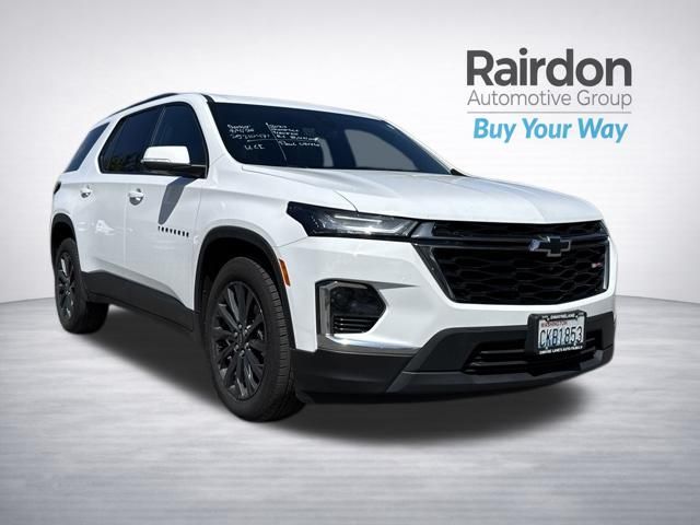 Summit White 2023 Chevrolet Traverse SUV / Crossover Four-Wheel Drive 9-Speed Automatic