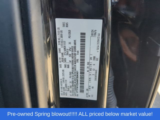 Used 2022 Agate Black Metallic Ford Lariat image 48