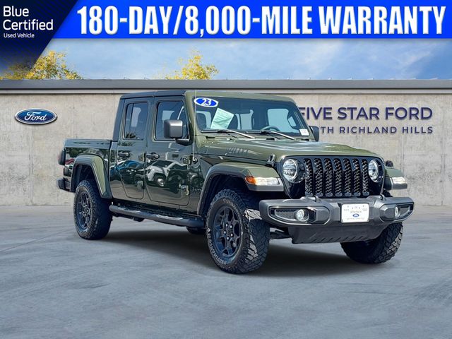Sarge Green Clearcoat 2023 Jeep Gladiator Pickup Truck Four-Wheel Drive 8-Speed Automatic