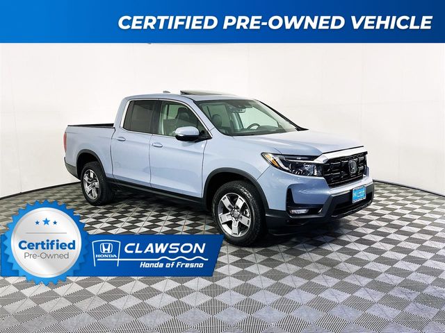 Gray 2024 Honda Ridgeline RTL AWD Pickup Truck All-Wheel Drive 9-Speed Automatic