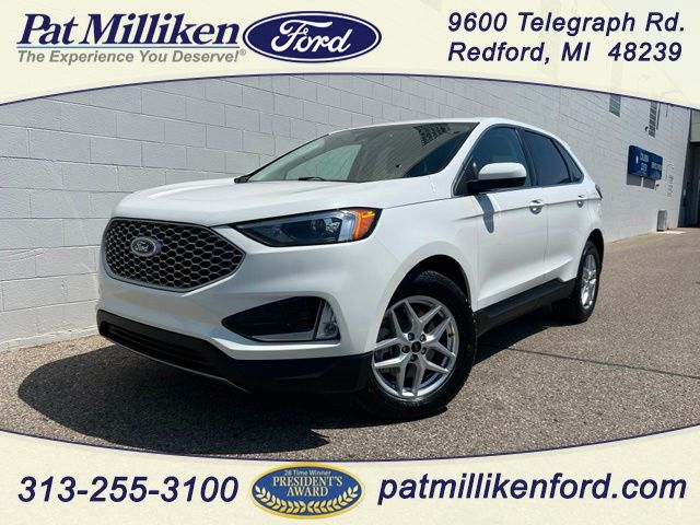 Star White Metallic Tri-Coat 2024 Ford Edge SUV / Crossover All-Wheel Drive 8-Speed Automatic