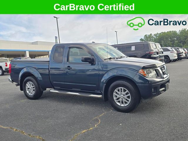 Arctic Blue 2018 Nissan Frontier Pickup Truck 4X2 5-Speed Automatic Overdrive