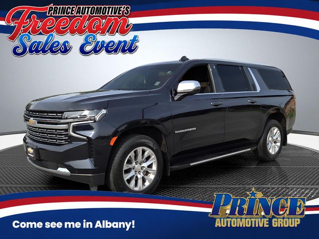 Midnight Blue Metallic 2023 Chevrolet Suburban SUV / Crossover Four-Wheel Drive 